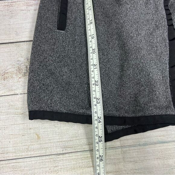 Ivivva Lululemon Girls Big Business Asymmetric Wrap Jacket Size 12 Gray Fleece - Picture 14 of 14